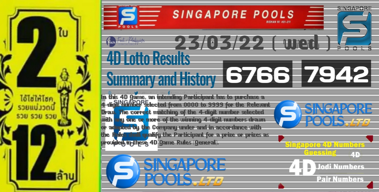 Singapore pools 4D sure winning numbers – Singapore pools 4D 100 % sure  winning numbers